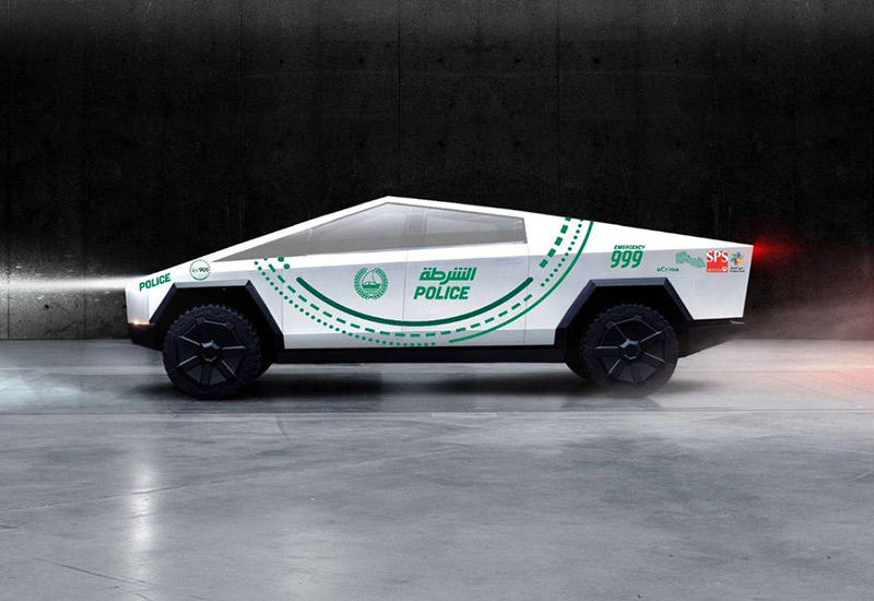 Полиция Дубая стала одним из заказчиков новых пикапов Tesla Cybertruck