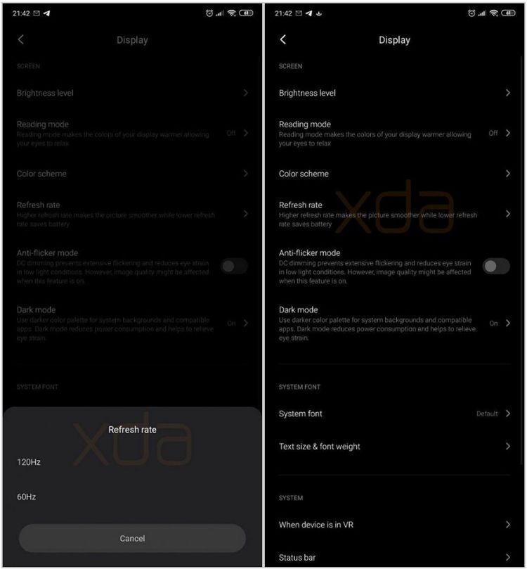 Xiaomi готовит к выходу OLED-экран с частотой обновления 120 Гц