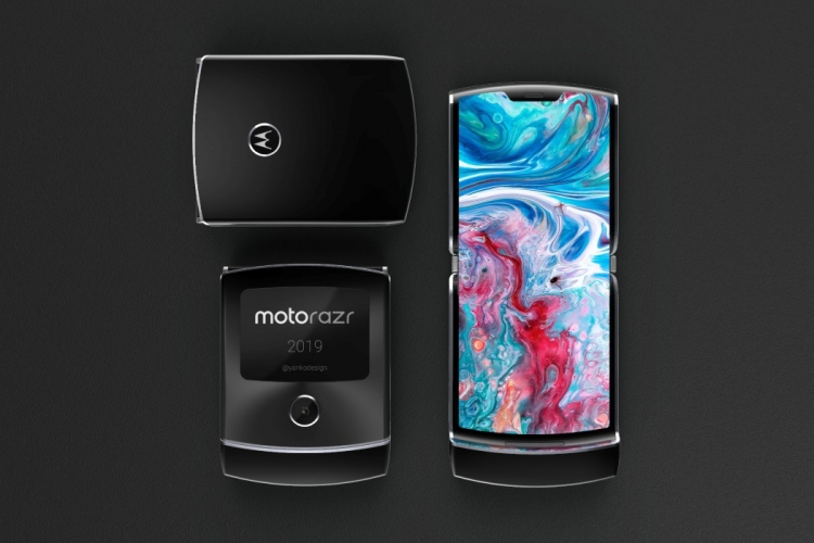 Рендер по утечкам Moto RAZR 2019 #2