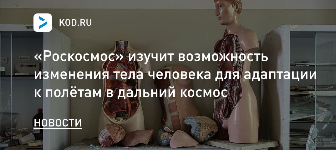«Роскосмос» изучит возможность изменения тела человека для адаптации к полётам в дальний космос