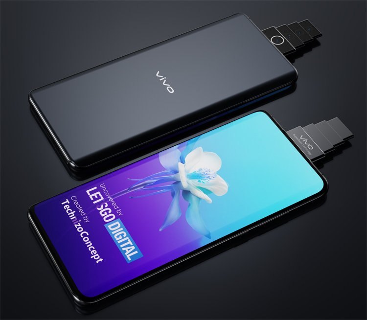 Vivo запатентовала смартфон с выдвижной суперзум камерой