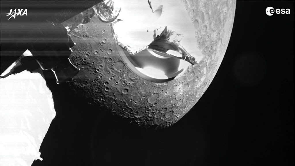 Опубликованы первые снимки поверхности Меркурия, сделанные зондом BepiColombo