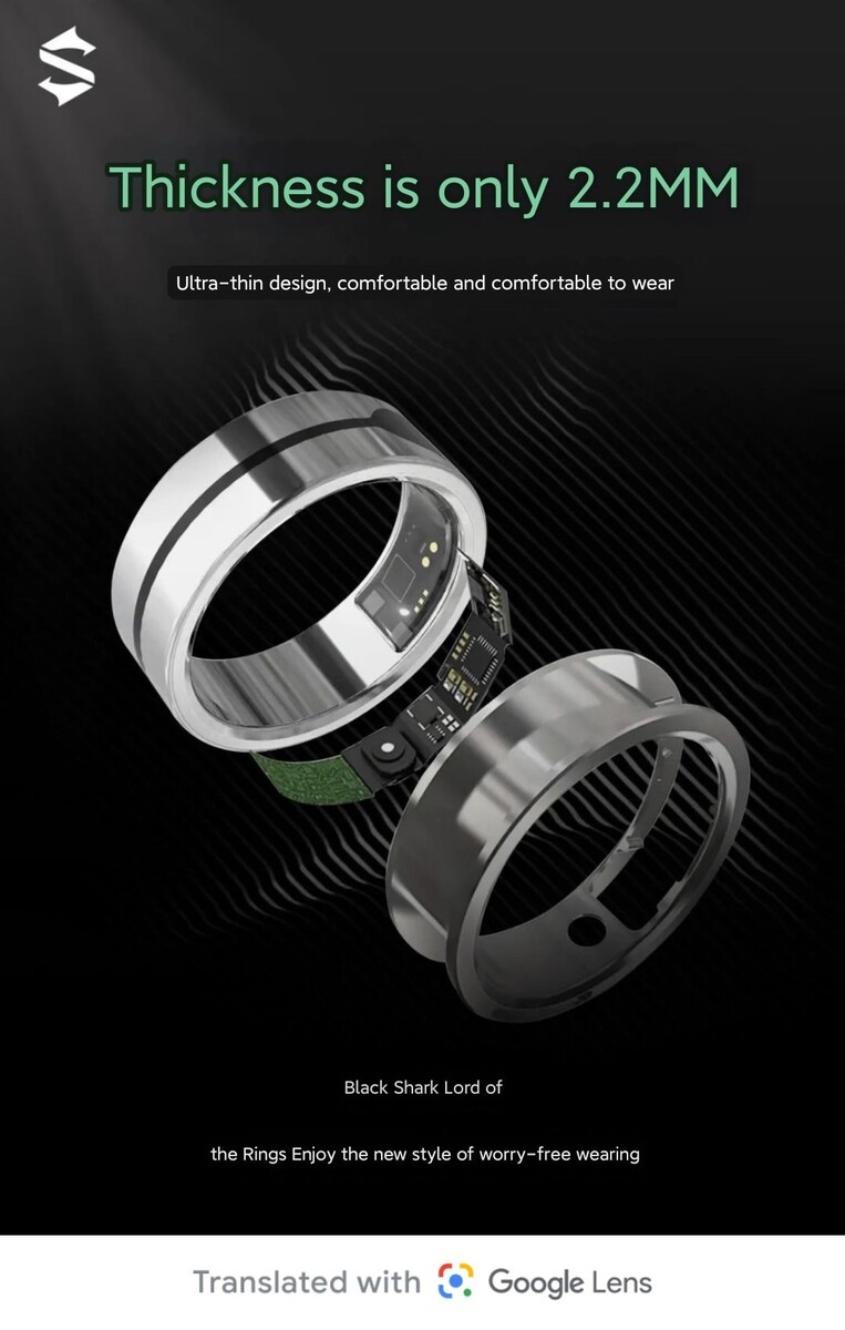 Xiaomi представила умное кольцо Black Shark с автономной работой до 180 суток
