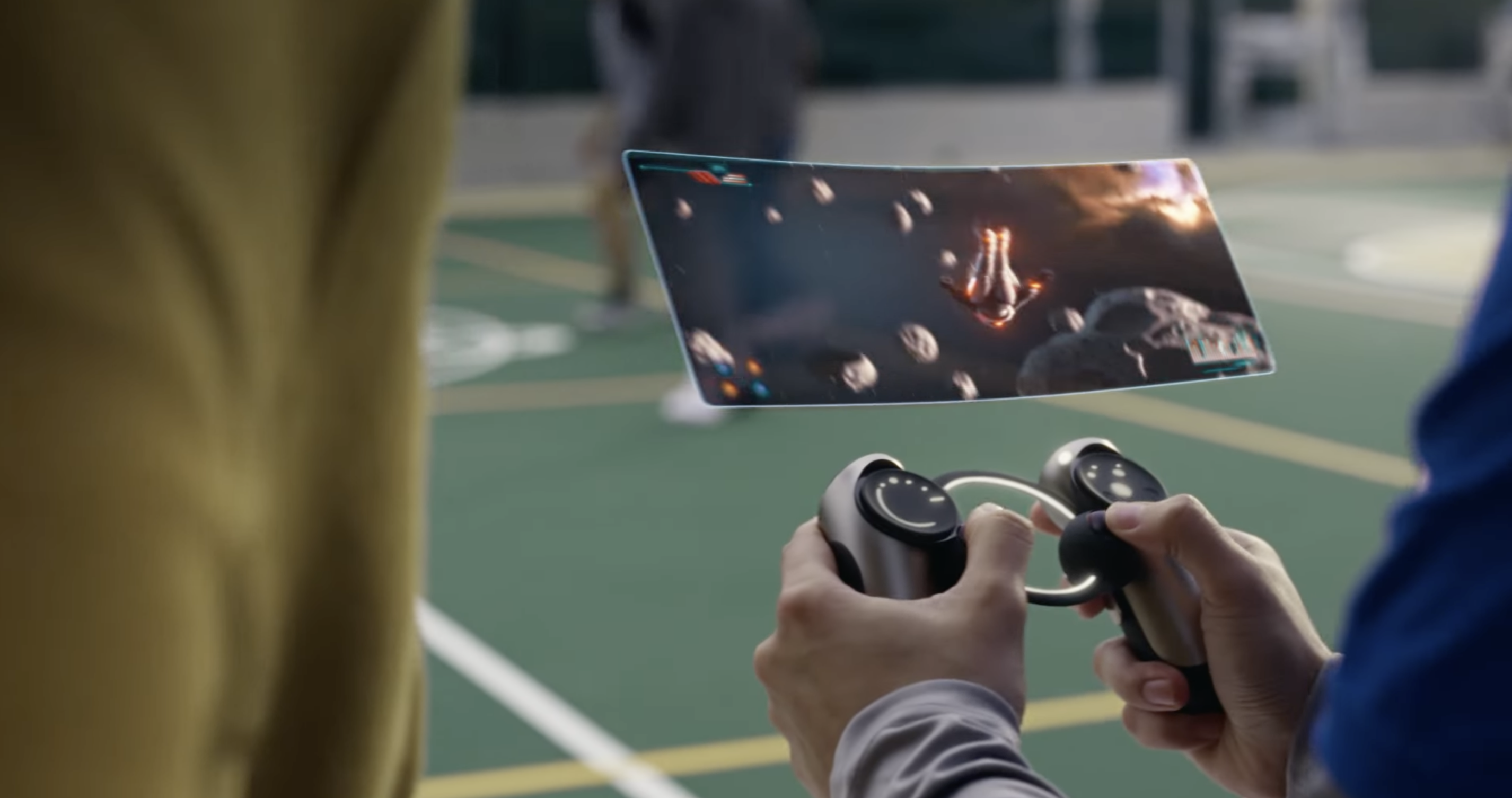 Sony показала концепт контроллера будущего с парящим экраном