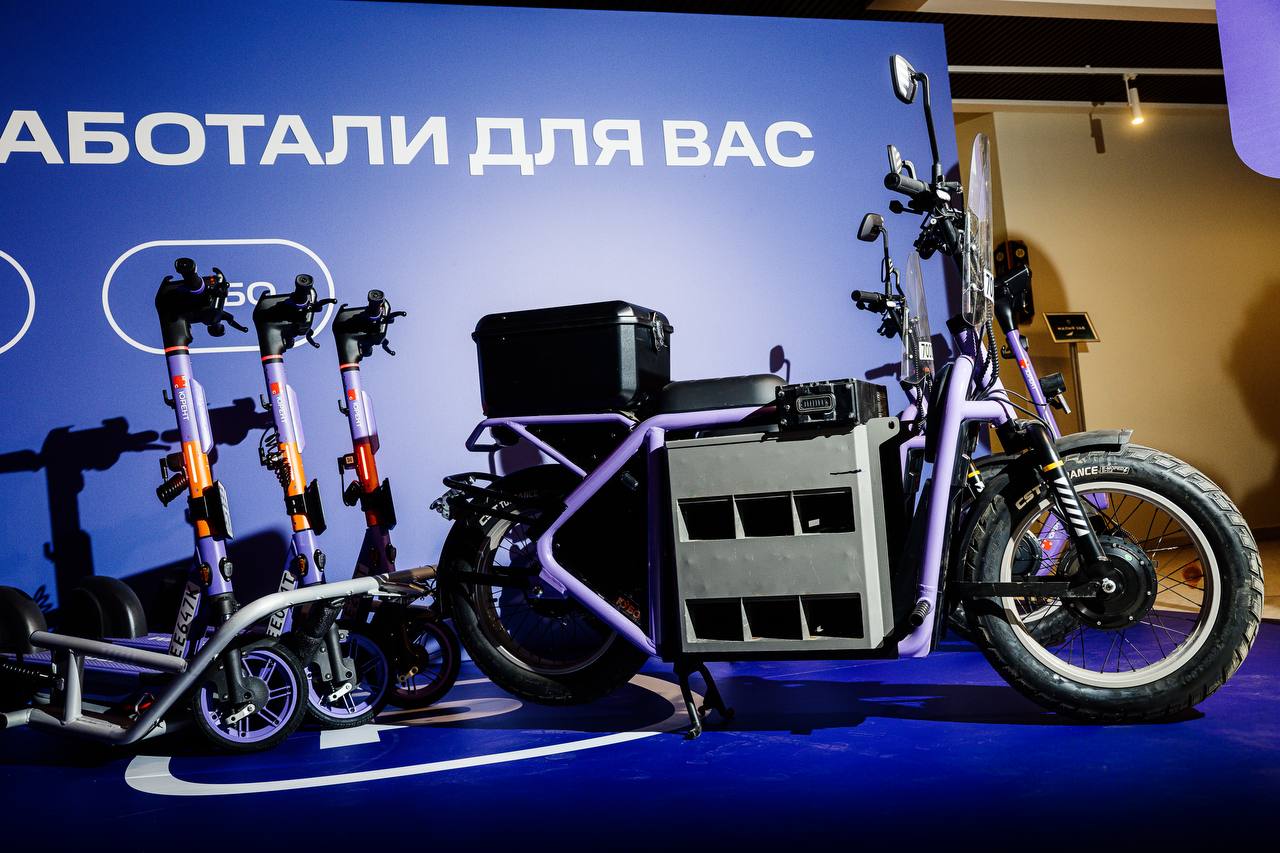 МТС Юрент представил отечественный каргобайк для перевозки батарей и электросамокатов